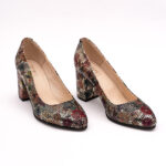 Pantofi Multicolori cu Toc Gros Vagam0788 - imagine 7