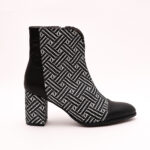 Botine Negre cu Toc Vagam0832 - imagine 4