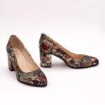Pantofi Multicolori cu Toc Gros Vagam0788 - imagine 2