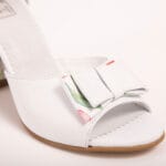 Sandale Albe cu Toc Vagam 0616 - imagine 2
