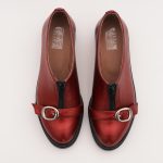 Balerini Bordo cu Talpa Inalta Vagam 1006 - imagine 6