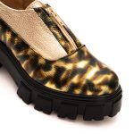 Pantofi Multicolori cu Fermoar si Talpa Inalta 1334 - imagine 4