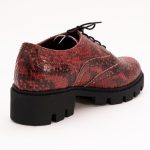 Pantofi Bordo cu Talpa Inalta 1157 - imagine 3