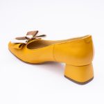 Pantofi Galbeni cu Toc Gros Scurt Vagam 1933 - imagine 3