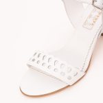 Sandale Albe cu Toc 1236 - imagine 4