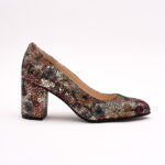 Pantofi Multicolori cu Toc Gros Vagam0788 - imagine 5