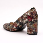 Pantofi Multicolori cu Toc Gros Vagam0788 - imagine 6