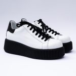 Pantofi Albi cu Siret si Talpa Inalta Vagam 1895 - imagine 2