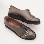 Balerini Aurii cu Talpa Inalta Vagam 1007 - imagine 6