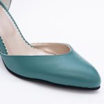 Pantofi Turcoaz Decupati Vagam1551 - imagine 4
