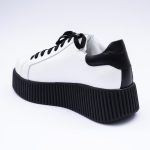 Pantofi Albi cu Siret si Talpa Inalta Vagam 1895 - imagine 4