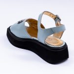 Sandale Bleu cu Talpa Inalta Vagam 2018 - imagine 3