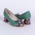Pantofi Verzi cu Toc Gros Vagam0654 - imagine 8