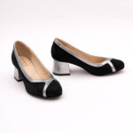 Pantofi Negri cu Toc Gros Vagam0782 - imagine 2
