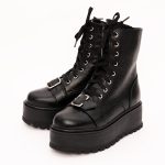 Ghete Negre cu Platforma Vagam1241 - imagine 5