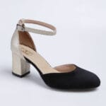 Pantofi Aurii Decupati Vagam0251 - imagine 2