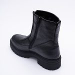 Ghete Negre Scurte cu Fermoar Vagam1822 - imagine 3