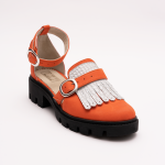 Pantofi Casual Decupati Portocalii Vagam 0936