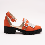 Pantofi Casual Decupati Portocalii Vagam 0936 - imagine 6