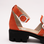 Pantofi Casual Decupati Portocalii Vagam 0936 - imagine 4