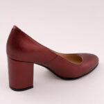 Pantofi Bordo cu Toc Gros Vagam0682 - imagine 6