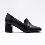 Pantofi Negri cu Toc Gros Scurt Vagam 1926 - imagine 4