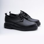 Pantofi Negri cu Siret 1718 - imagine 3