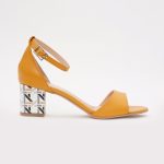 Sandale Galben Mustar Toc Gros Scurt 1385