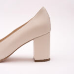 Pantofi Crem cu Toc Gros Vagam0758 - imagine 4