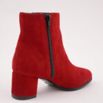 Ghete Scurte Rosii cu Toc Vagam0706 - imagine 5