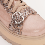 Pantofi Roz cu Siret Vagam 1017 - imagine 5