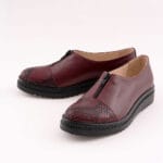 Balerini Bordo cu Talpa Inalta Vagam 0674 - imagine 9