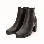 Ghete Scurte Negre cu Toc Vagam1253 - imagine 4