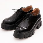 Pantofi Negri Lacuiti cu Talpa Inalta Vagam 1141