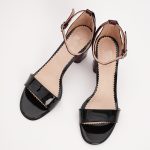 Sandale Negre cu Toc 1223 - imagine 6