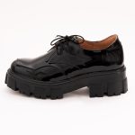 Pantofi Negri Lacuiti cu Talpa Inalta Vagam 1141 - imagine 2