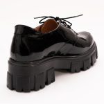 Pantofi Negri Lacuiti cu Talpa Inalta Vagam 1141 - imagine 3