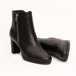 Ghete Scurte Negre cu Toc Vagam1253 - imagine 2