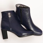 Botine Bleumarin cu Toc Vagam1119 - imagine 2