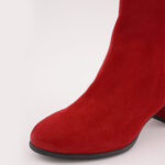 Ghete Scurte Rosii cu Toc Vagam0706 - imagine 4