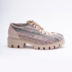 Pantofi Crem cu Siret 1719