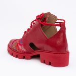 Pantofi Rosii Decupati Vagam1547 - imagine 3
