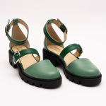Pantofi Casual Decupati Verzi Vagam 0940 - imagine 7