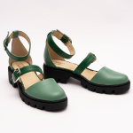 Pantofi Casual Decupati Verzi Vagam 0940 - imagine 5