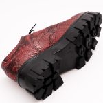 Pantofi Bordo cu Talpa Inalta 1162 - imagine 5