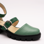 Pantofi Casual Decupati Verzi Vagam 0940 - imagine 3