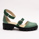 Pantofi Casual Decupati Verzi Vagam 0940 - imagine 6
