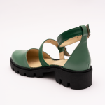 Pantofi Casual Decupati Verzi Vagam 0940 - imagine 2