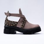 Pantofi Nude Pudra cu Catarama Decupati Vagam1882 - imagine 4