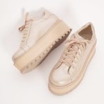 Pantofi Roz sidefat cu Siret Vagam 1309